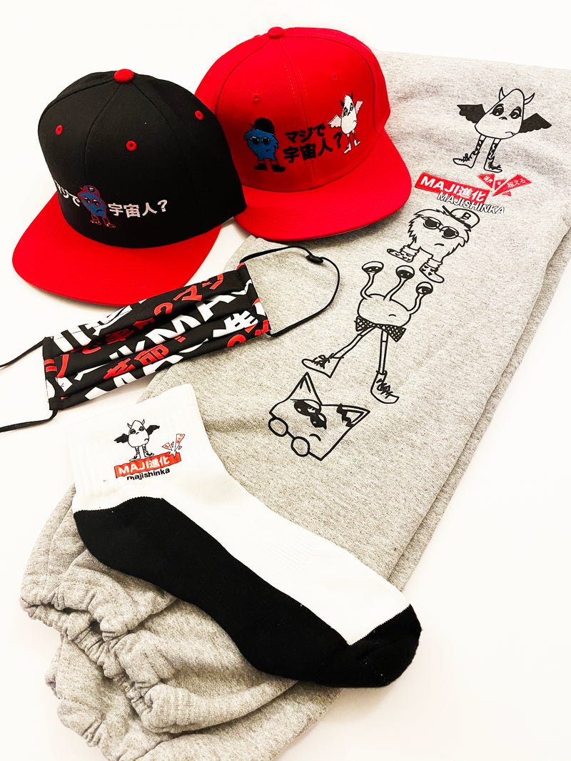 Alien Snapback Cap (RED)