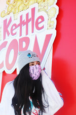 All-Over Print "Tokyo Girls" Face Mask (pink)