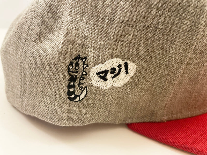 Usakyun ~ Bunny Skull ~ Snapback Cap (Grey)