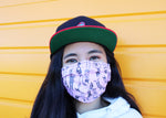 All-Over Print "Tokyo Girls" Face Mask (pink)