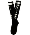 Don't Cry Knee High Socks (Black)