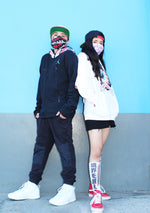 All-Over Print "Tokyo Girls" Face Mask (pink)