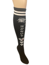 Don't Cry Knee High Socks (Black)